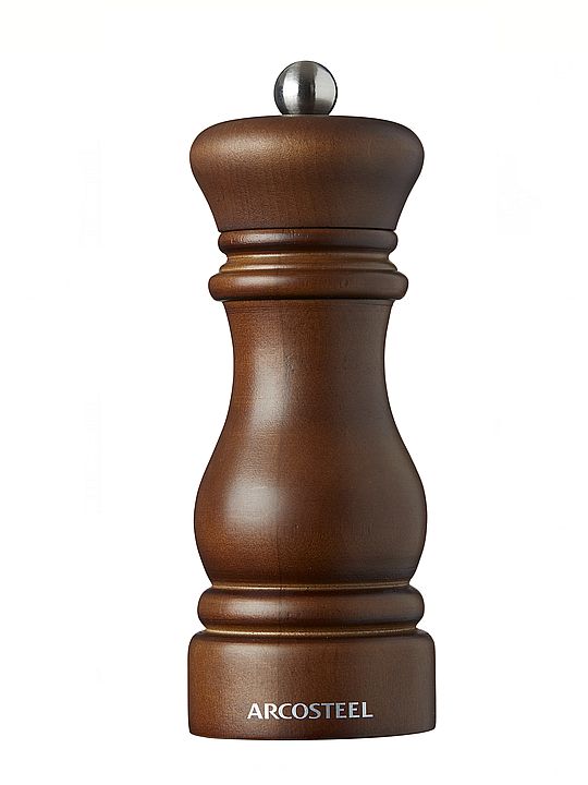 מטחנה מלח פלפל עץ כהה איכותי 16 סמ ARCOSTEEL
