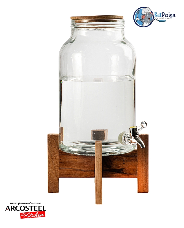 מתקן שתיה דיספנסר פלסטיק עם ברז 5.5 ליטר - ארקוסטיל