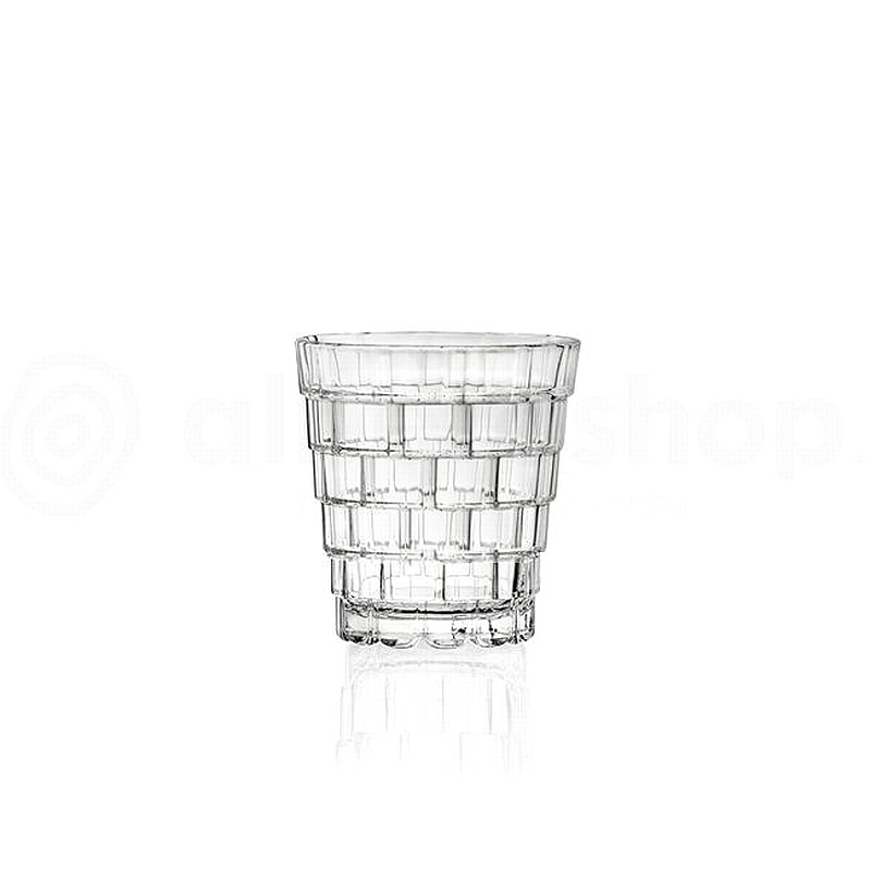 סט 6 כוסות זכוכית מים / ויסקי 320 מל קריסטל איטלקי יוקרתי RCR Stack - ארקוסטיל