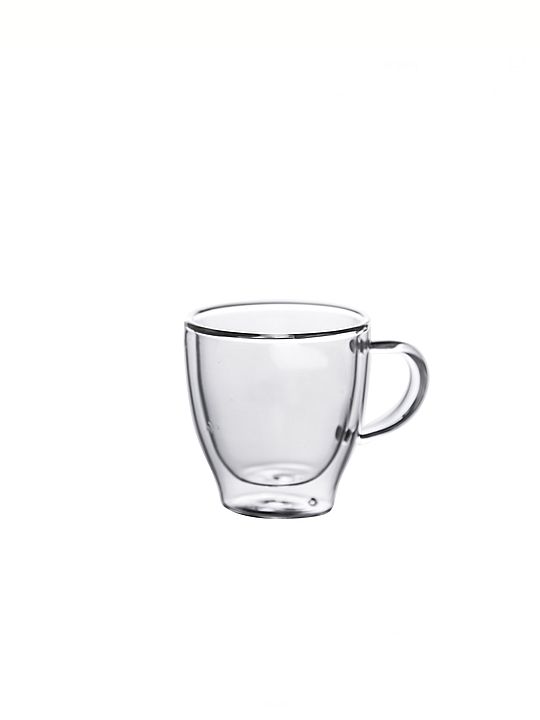 6 כוס אספרסו דופן כפולה עם ידית 80 מ"ל - ארקוסטיל