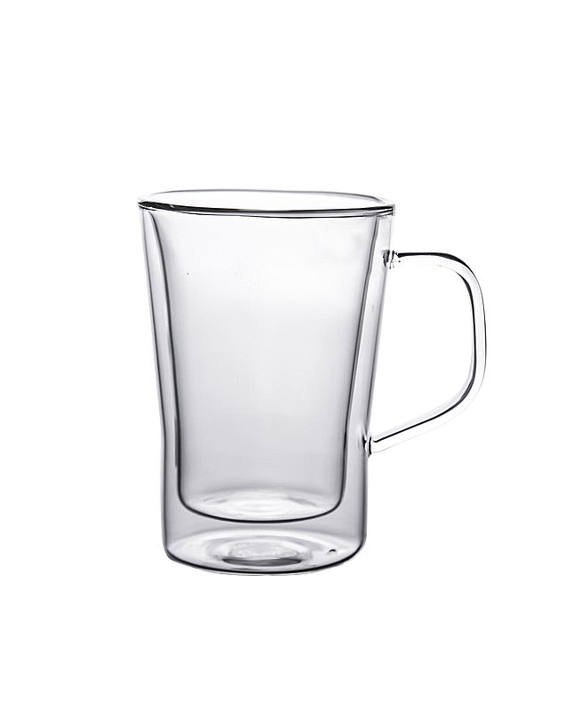 6 כוסות ספל מאג זכוכית דופן כפולה 350 מ"ל ארקוסטיל