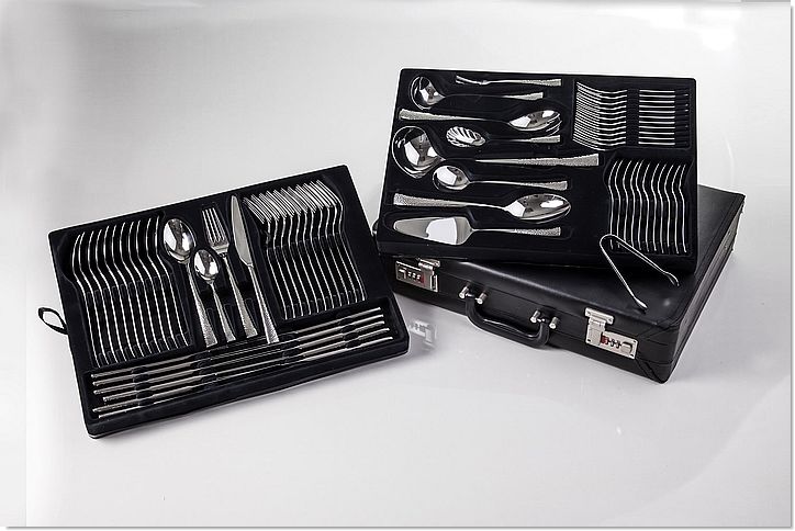 סט סכ"ום גדול איכותי ויוקרתי במזוודה 72 חלקים דגם דיאנה ארקוסטיל