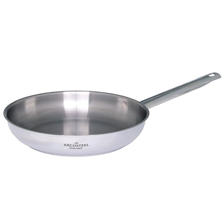 מחבת נירוסטה יוקרתית 24 ס"מ סדרת גורמה Arcosteel