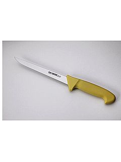 סכין פירוק בשר צרה 18סמ ידית פלסטיק צהובה ארקוסטיל