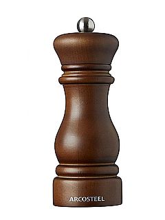 מטחנה מלח פלפל עץ כהה איכותי 16 סמ ARCOSTEEL