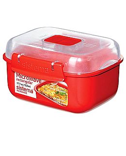 קופסת בישול במיקרו מלבנית 525 מ"ל  SISTEMA- Arcosteel