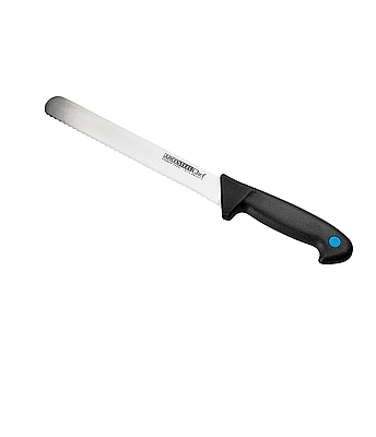 סכין פריסה עם שיניים 30 סמ ידית שחורה שפיץ מעוגל ארקוסטיל