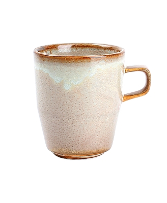 סט 6 כוסות ספל / מאג מעוצבות - אסקורה פורצלן חרס - גוון חום 280 מל ארקוסטיל