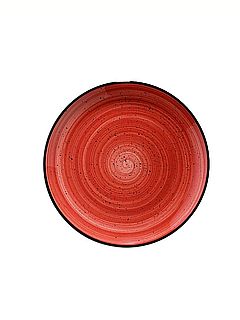 סט צלחות יוקרה 25 סמ BONNA אדומה -מנה עיקרית מבית ארקוסטיל