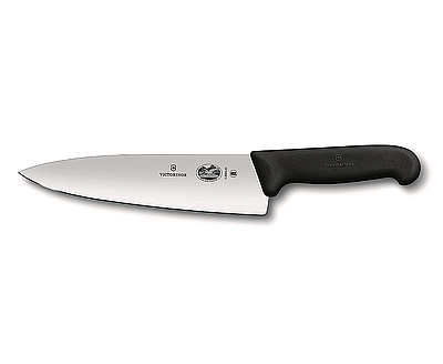סכין שף מהטובות בעולם להב חלקה 20 סמ Fibrox שווצרי victorinox