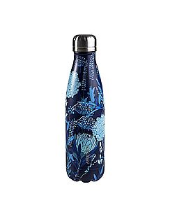 בקבוק נירוסטה מעוצב פרחים ואיכותי 500 מל נייבי ארקוסטיל