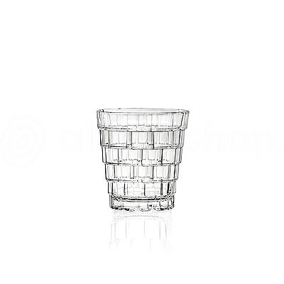 סט 6 כוסות זכוכית מים / ויסקי 320 מל קריסטל איטלקי יוקרתי RCR Stack - ארקוסטיל