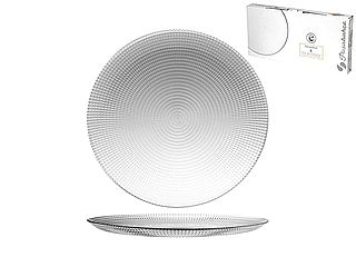 סט 6 צלחות זכוכית קטנות לעוגה 15 סמ - דגם ג'נריישן - ארקוסטיל