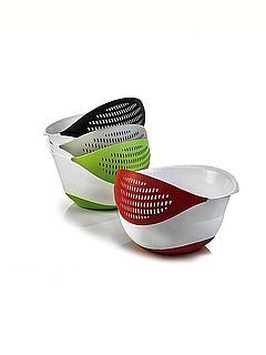 קערה לערבוב עם מסננת עם בסיס למניעת החלקה ארקוסטיל