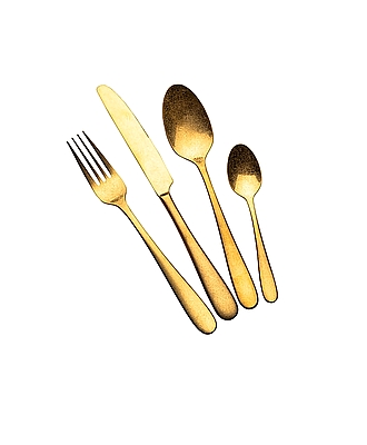 סט סכו"ם 24 חלקים וינטג' יוקרתי זהב עתיק ארקוסטיל