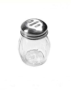 מלחיה זכוכית פרמזן / תבלין לפיצה 18CC ראש נירוסטה פס - ארקוסטיל