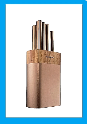 סט סכינים ברונזה עם מעמד – ארקוסטיל ARCOSTEEL TANTO משלוח חינם