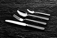 סט סכום נירוסטה איכותי דגם ויוטי פסים 24 חלקים ארקוסטיל