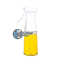 בקבוק זכוכית לשמן וחומץ 500 מ&amp;quot;ל פייה מזיגה סיליקון - ארקוסטיל