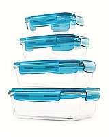 בייסיק סט 3 קופסאות קטנות לאחסון מזון זכוכית - ארקוסטיל