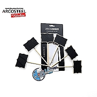 6 שלטים קטנים מעץ ולוח גיר לבופה - ארקוסטיל