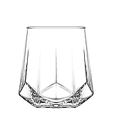 6 כוסות מיוחדות לויסקי / קוקטייל זכוכית מעוטרת דיווגנס LIBBEY 827965