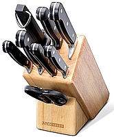 סט 3 סכינים שף ומטבח איכותיים דמשירו סנטוקו - ארקוסטיל ARCOSTEEL