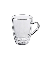 6 כוסות ספל מאג זכוכית דופן כפולה 350 מ"ל ארקוסטיל